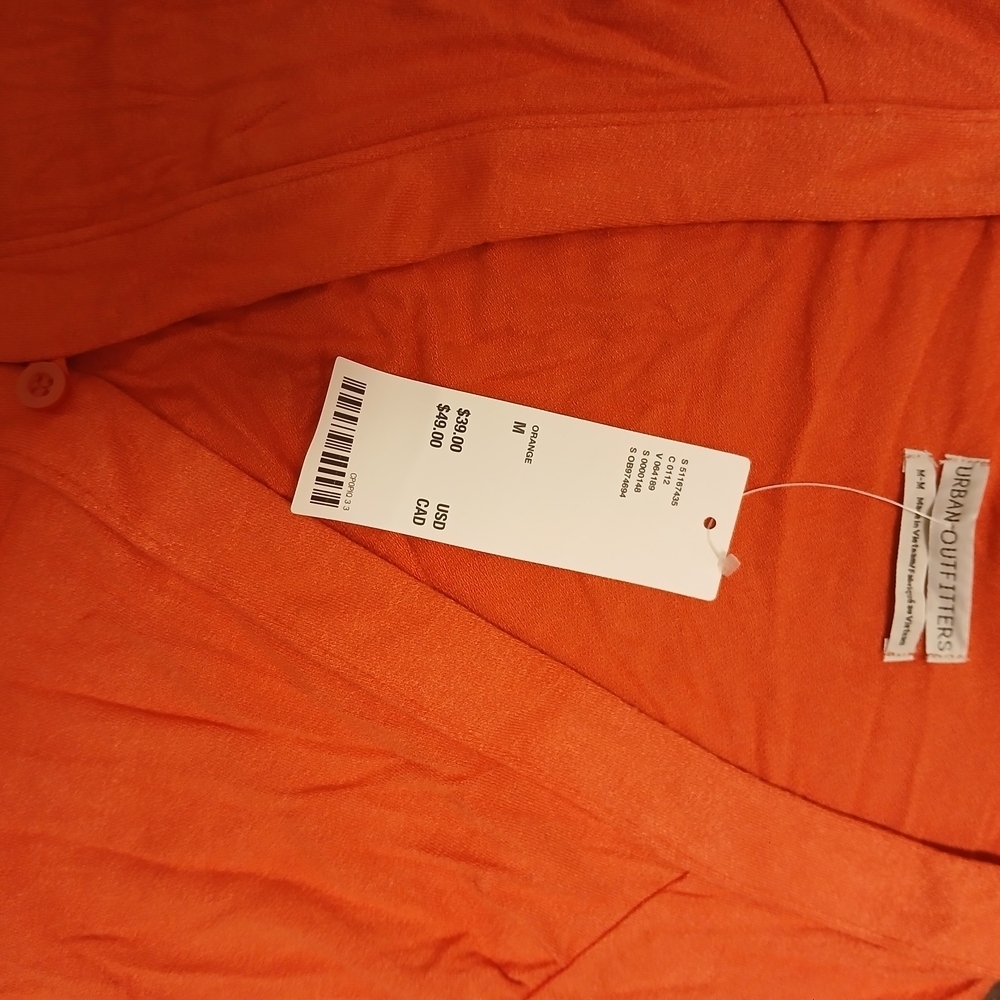 Urban Outfitters Rust Button-Down Crop Top - Picture 6 of 8